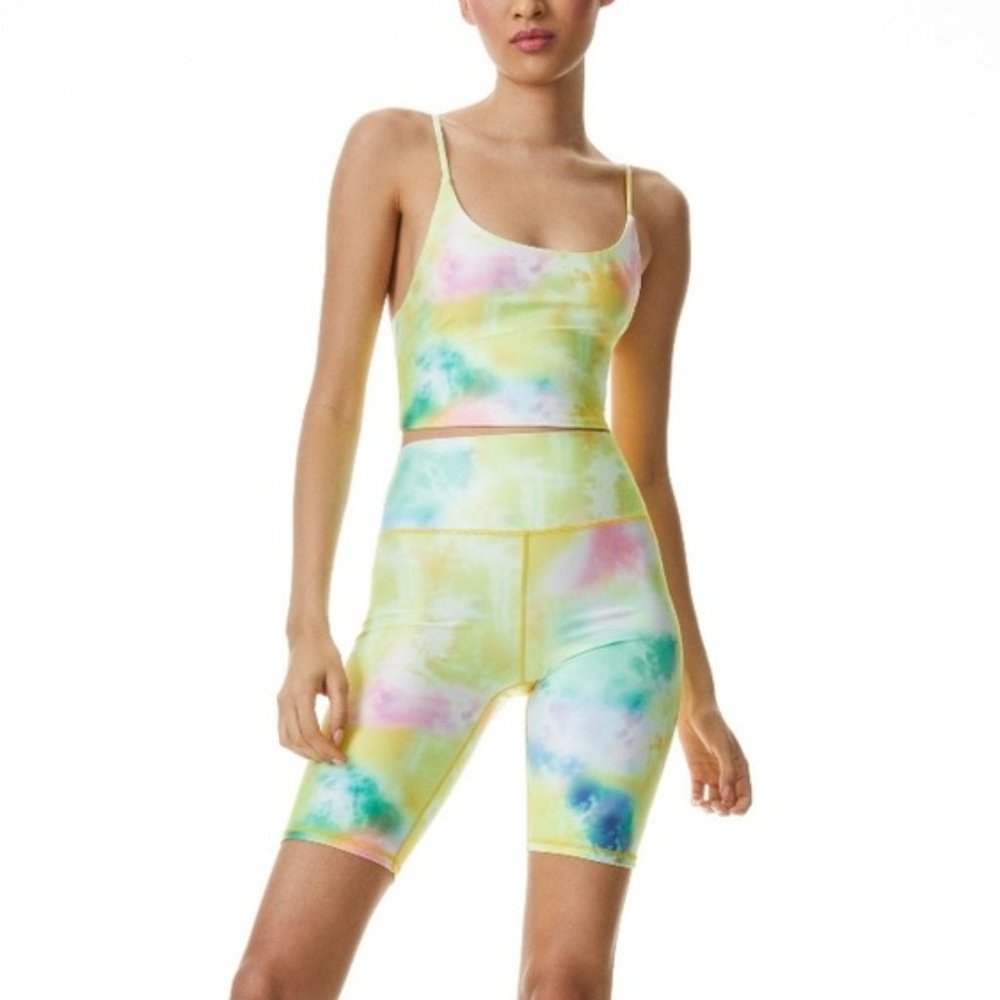 NWT Alice + Olivia Tie Dye Crop Tank L